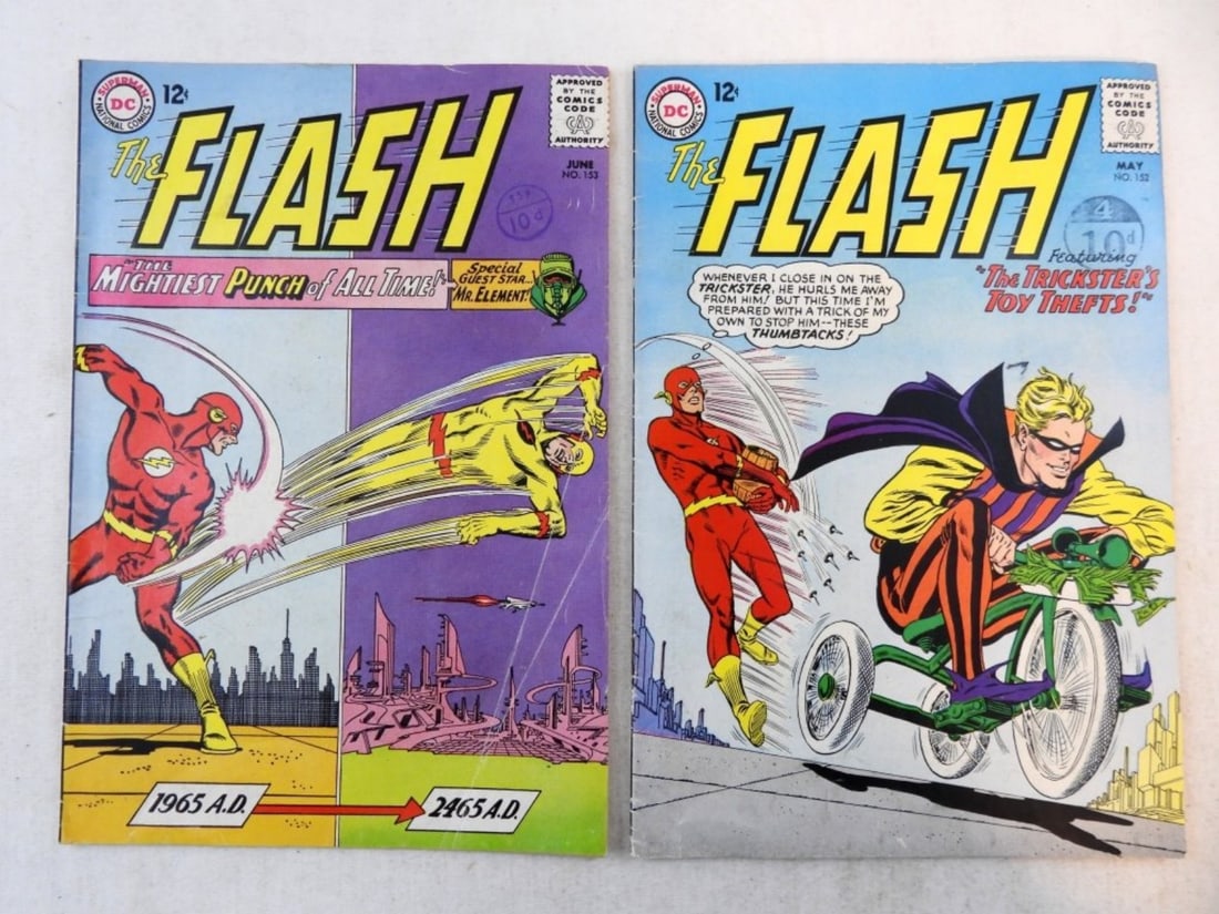 (2) 1965 THE FLASH #152 & #153 DC COMICS (1 of 2)
