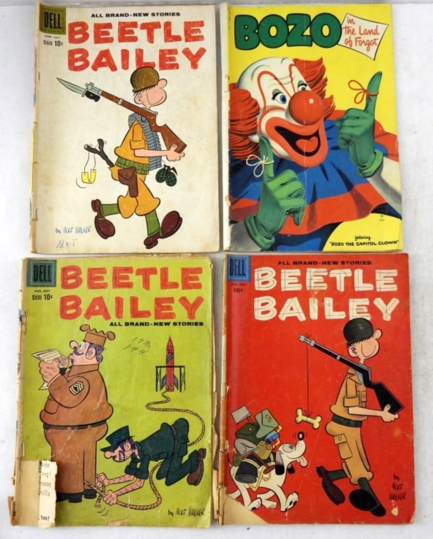 (4) DELL COMICS: 1952 BOZO No 5 plus (1 of 2)