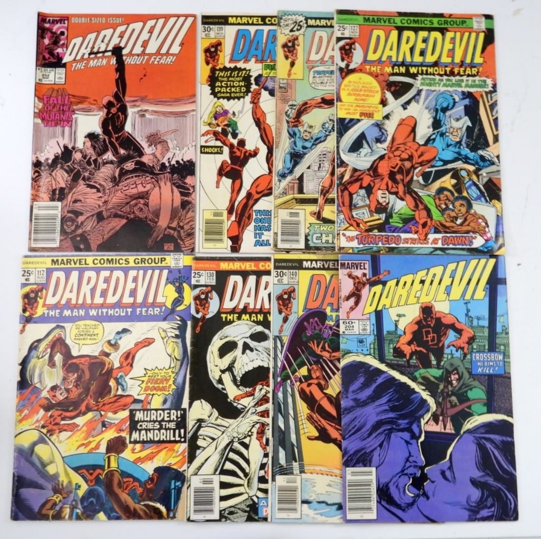 (8)  MARVEL DAREDEVIL LOT112,127,& MORE (1 of 2)