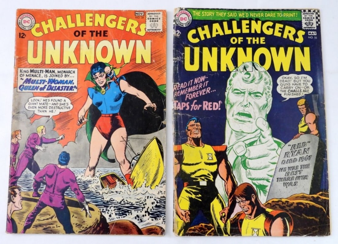 (2) DC CHALLENGERS OF THE UNKOWN COMICS (1 of 2)