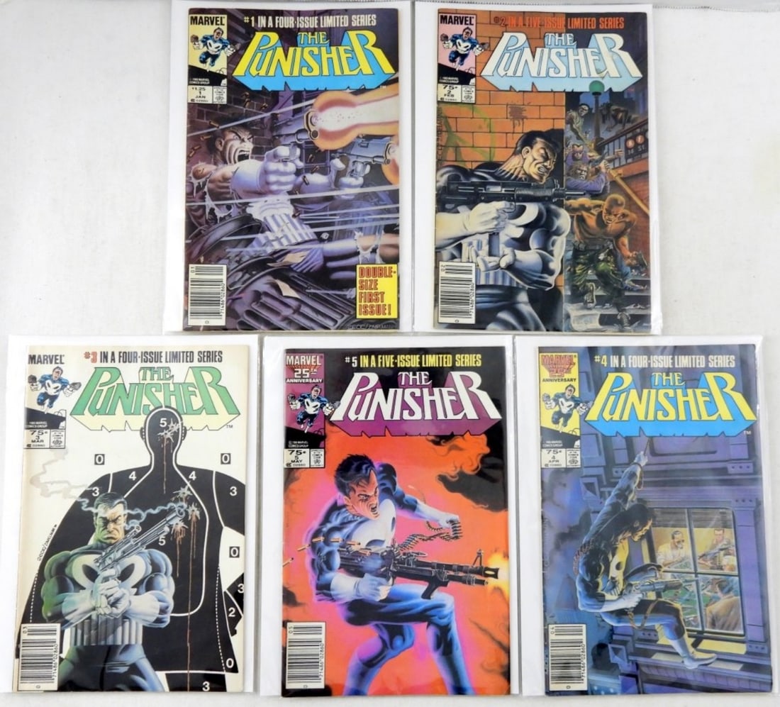 1985 MARVEL THE PUNISHER LIMITED SERIES 1-5 (1 of 3)