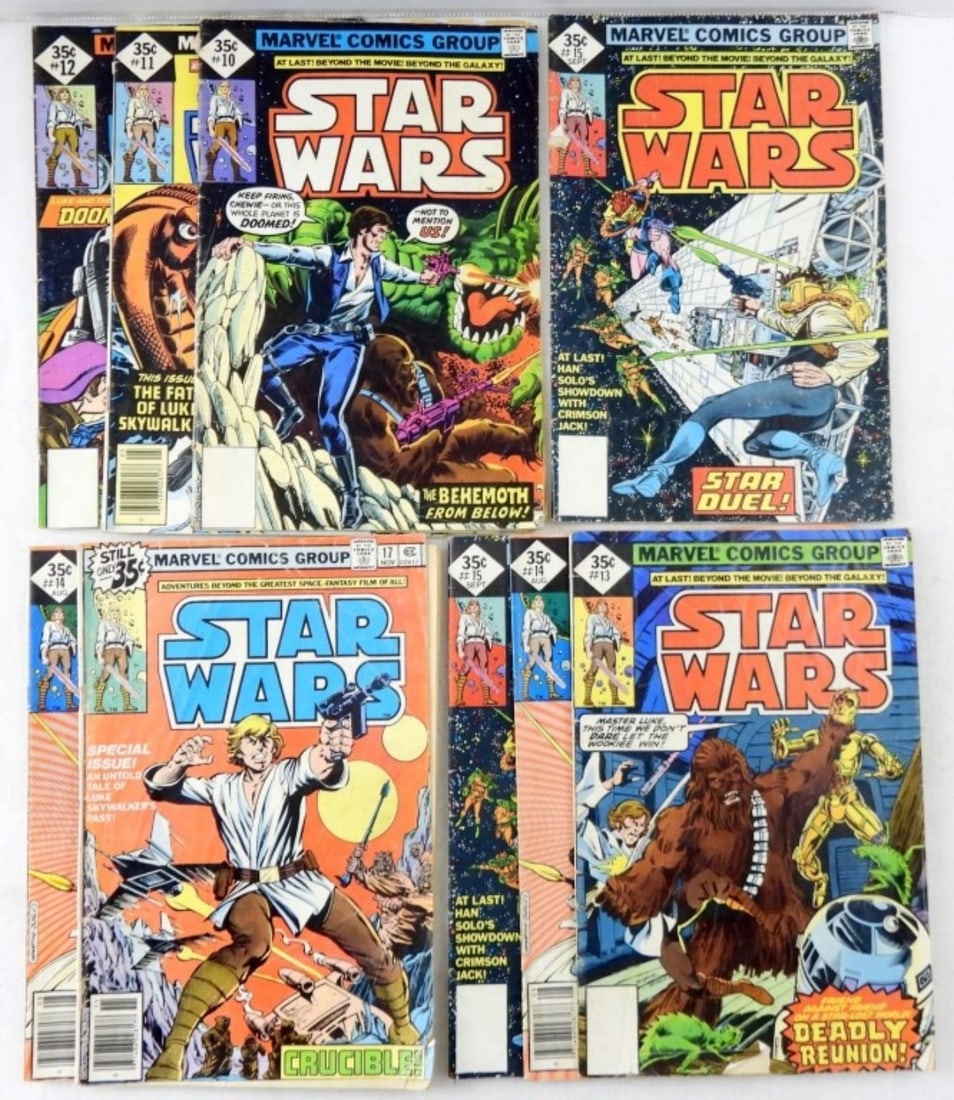 (7) BRONZE MARVEL STAR WARS  COMIC LOT (1 of 2)