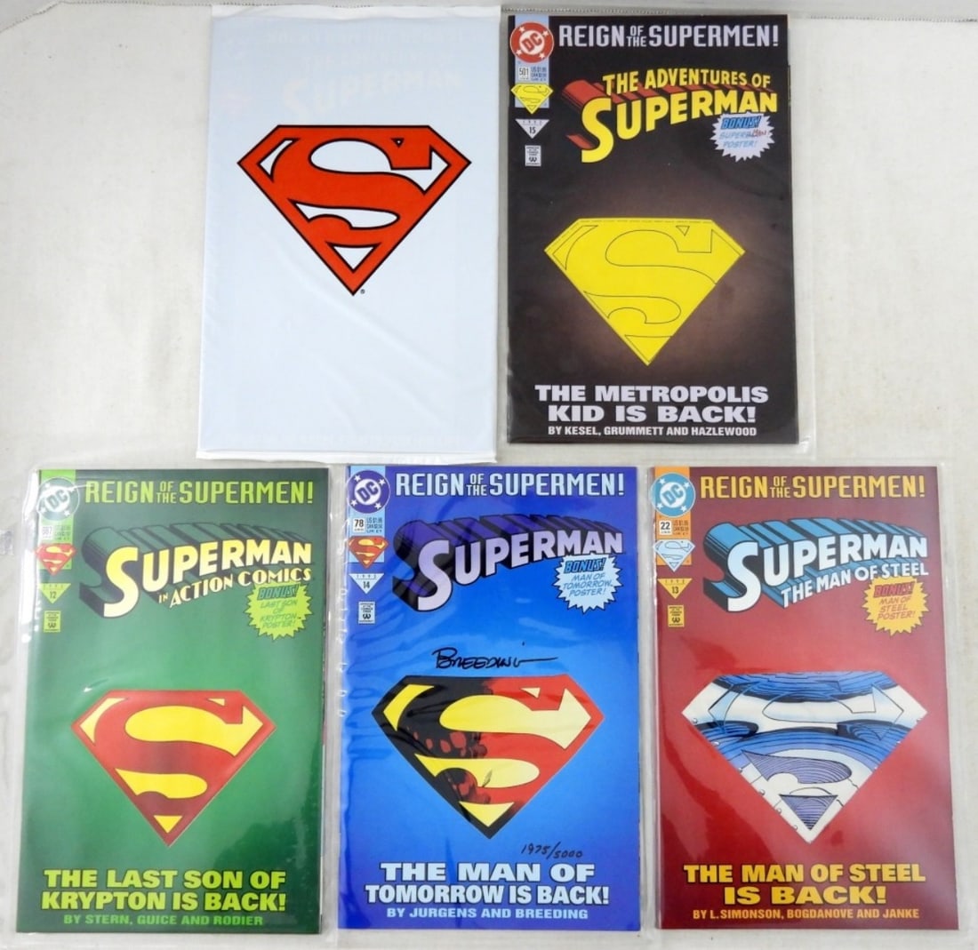 DC COMICS SUPERMAN LOT of 5 (1 of 3)