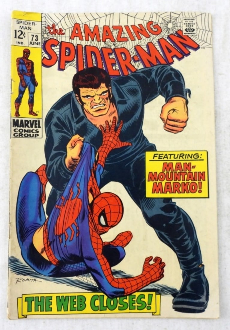 1969 MARVEL THE AMAZING SPIDER-MAN #73: 1969 MARVEL THE AMAZING SPIDER-MAN #73, MAN MOUNTAIN MARKO! ( VG)