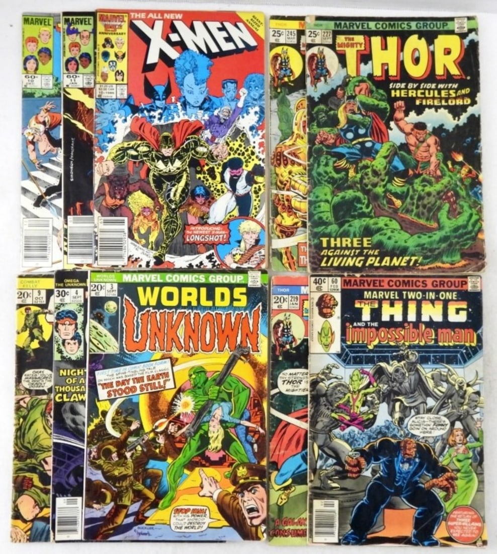 (9) MARVEL COMIC LOT - X-MEN, THOR (1 of 2)