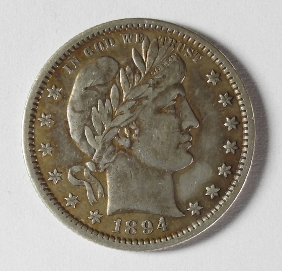 1894 BARBER SILVER QUARTER (1 of 2)