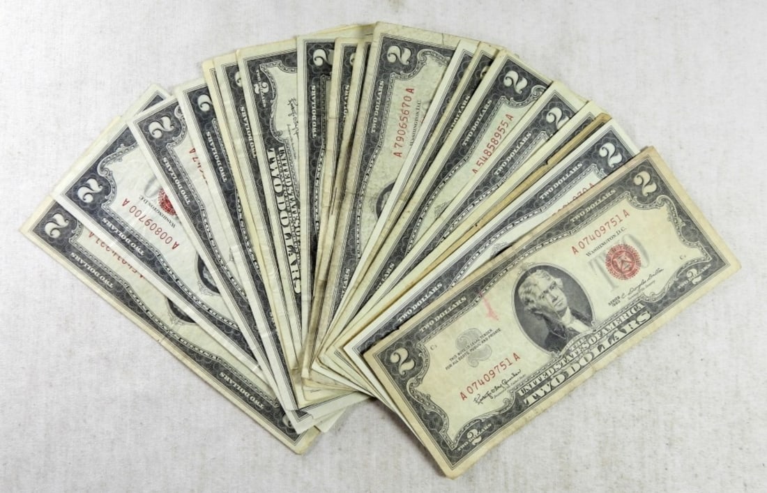 (20) $2 RED SEAL UNITED STATES NOTE (1 of 2)