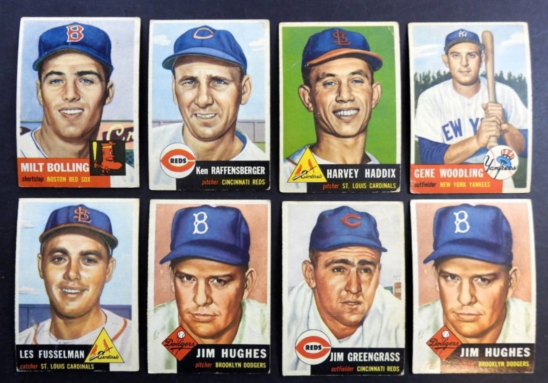 (8) 1953 TOPPS BASEBALL CARDS (1 of 2)