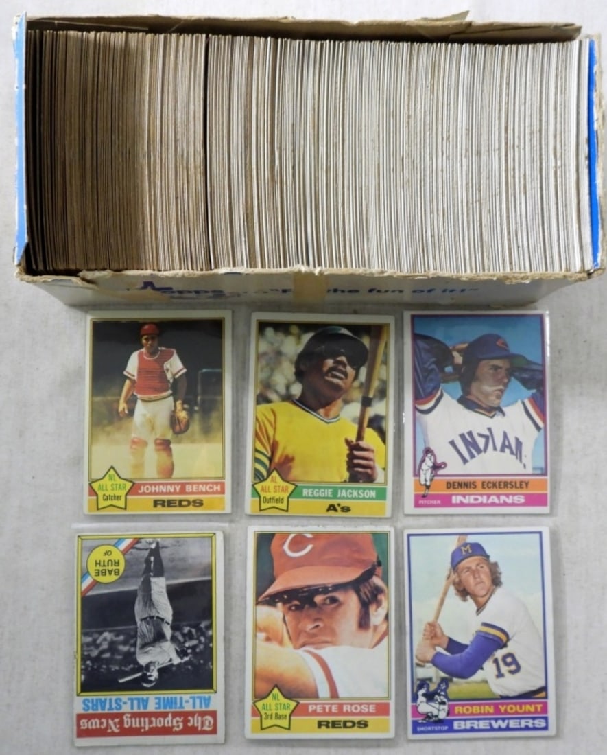 (365) 1976 TOPPS,#500 REGGIE JACKSON & MORE (1 of 2)