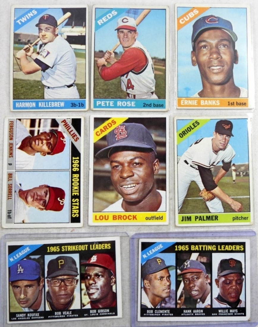 (8) 1966 TOPPS  ALL STAR LOT (1 of 2)