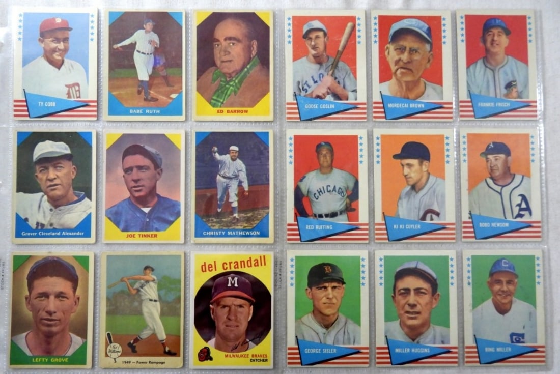 (17) 1960s / 59 FLEER BASEBALL CARD LOT (1 of 2)