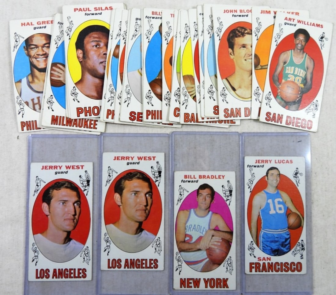 (29) 1969-70 TOPPS BASKETBALL, J, WEST & MORE (1 of 2)