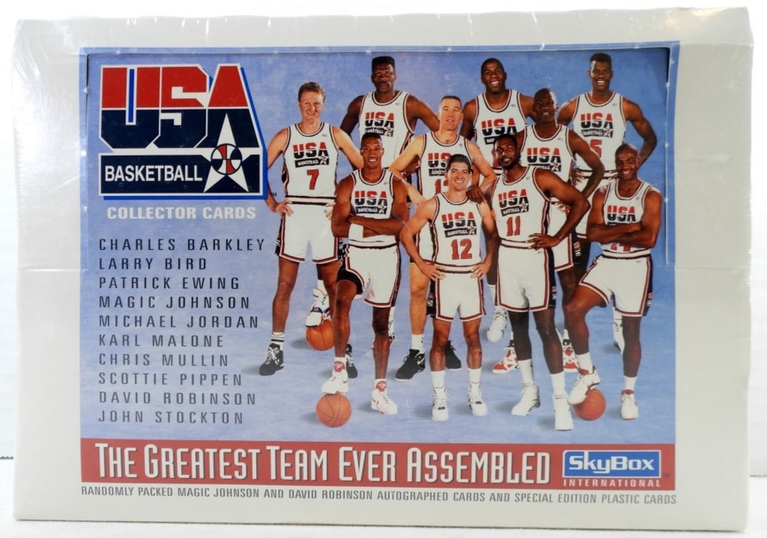 1992 SKYBOX  USA BASKETBALL CARDS (SEALED) (1 of 4)