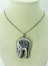 ELEPHANT STERLING NECKLACE
