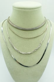 4 STERLING CHAINS