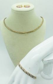 GOLD TONE 925 CHAIN, EARRINGS & MORE