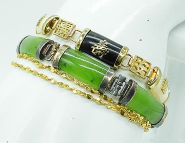 VTG JADE BRACELET & 3 MORE