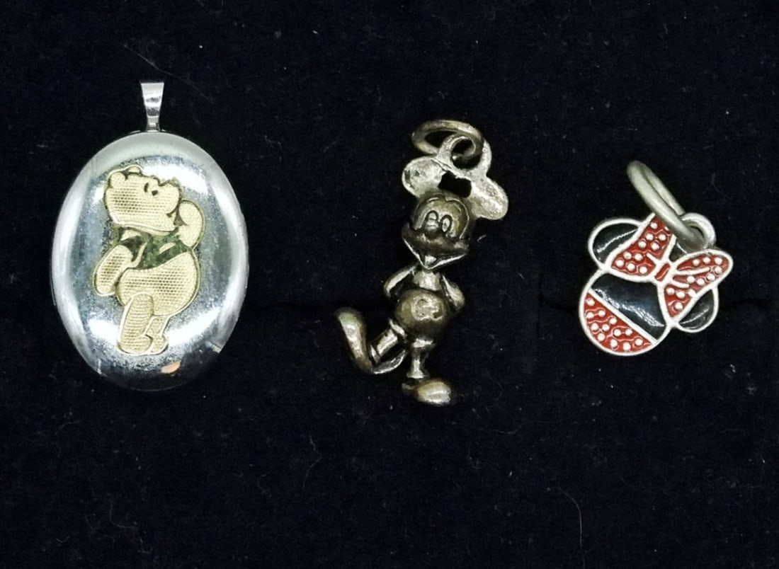 (3) STERLING DISNEY CHARMS (1 of 2)