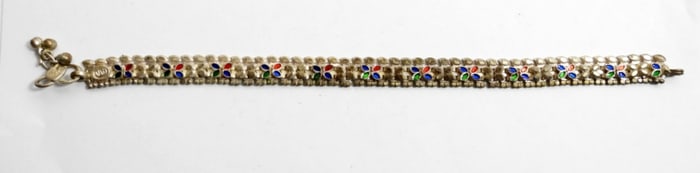 EGYPTIAN .999 SILVER ANKLE BRACELET