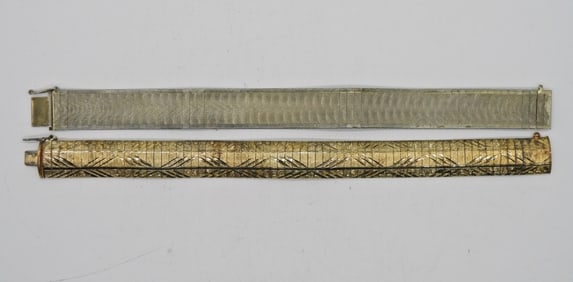 (2) STERLING VTG BRACELETS
