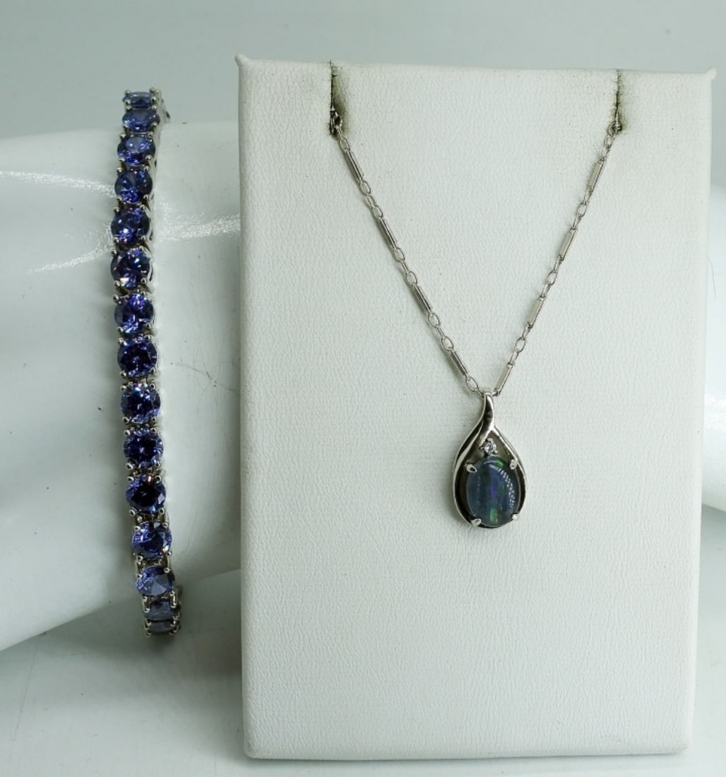 PRETTY PURPLE GEMSTONE 925 SET (1 of 1)