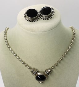 ESPO SIG 925 VTG NECKLACE & EARRINGS