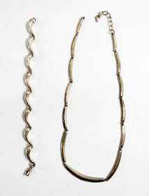 OCEAN WAVE BRACELET & NECKLACE 925