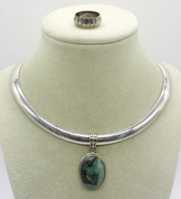 NATURAL EMERALD PENDANT & MORE