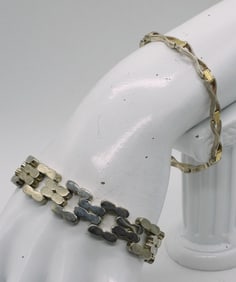 2 STERLING BRACELETS