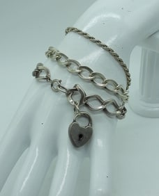 (3)CHAIN BRACELETS-925