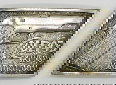 COLT 45 STERLING BELT BUCKLE