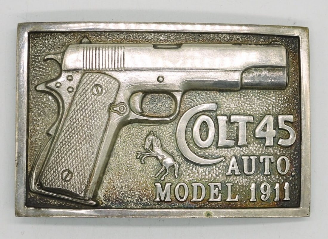 COLT 45 STERLING BELT BUCKLE (1 of 3)