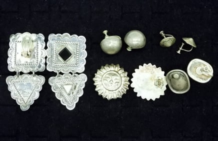 (5) VTG 925 CLIP ON EARRINGS