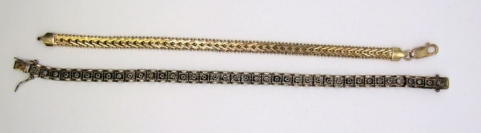 (2) 925 STERLING BRACELETS