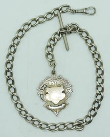 VTG STERLING WATCH CHAIN