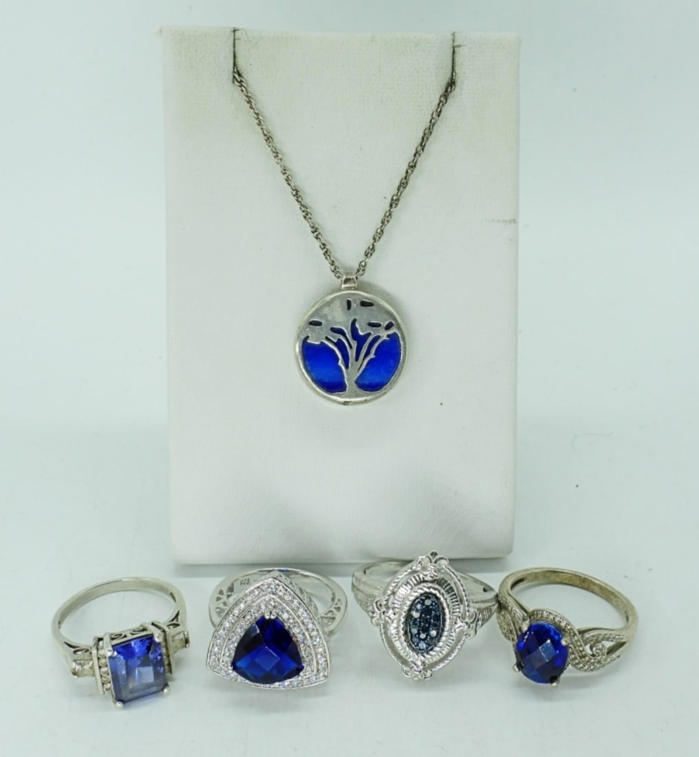 SAPPHIRE BLUE GEMSTONES - 925 (1 of 1)