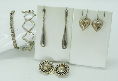 VINTAGE 925 BRACELETS & EARRINGS