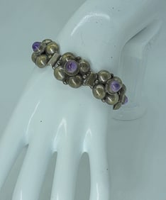 MEXICO STERLING AMETHYST BRACELET