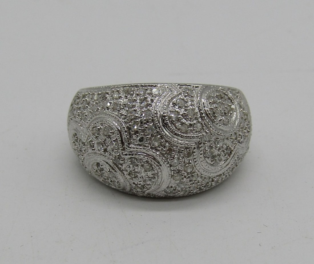 14K WHITE GOLD MOISSANITE RING (1 of 4)