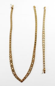 STERLING BRACELET AND NECKLACE LOT