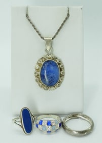 STERLING & BLUE GEMSTONES - RINGS & MORE