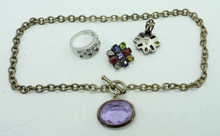MULTI COLOR GEMSTONE VTG LOT