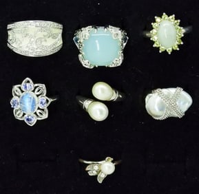 PALE GEMSTONE 925 FASHION RINGS