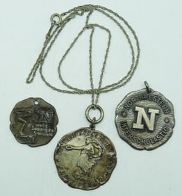 ANTIQUE NORTHWESTERN SWIMMING MEDALS
