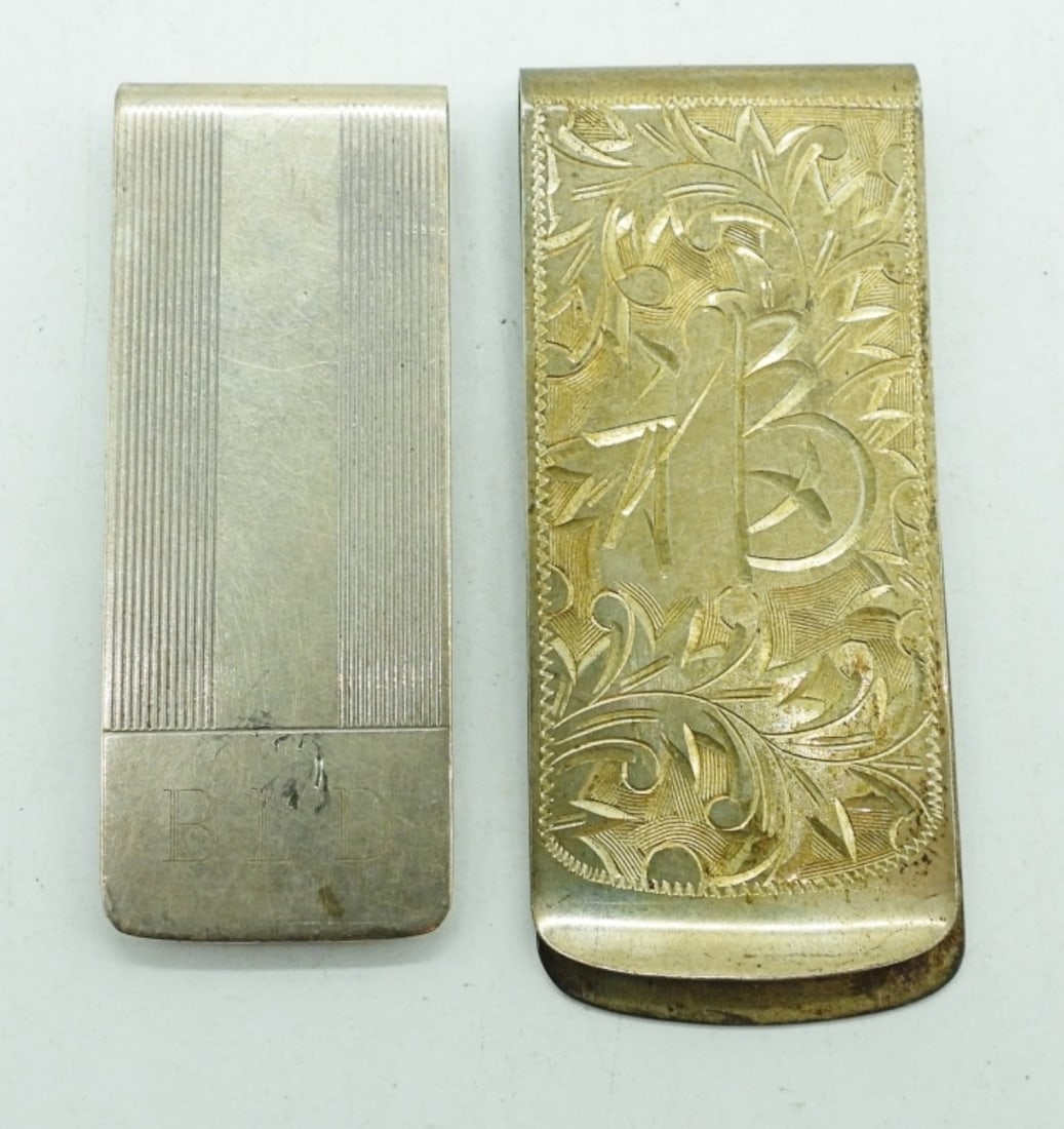 (2) VTG STERLING MONEY CLIPS (1 of 2)