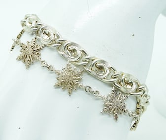 (2) STERLING BRACELETS