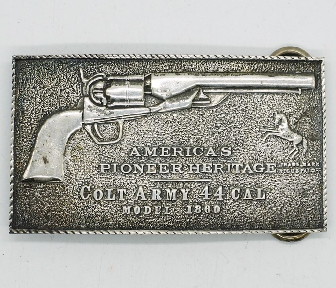 COLT ARMY 44 CAL STERLING BELT BUCKLE (1 of 3)