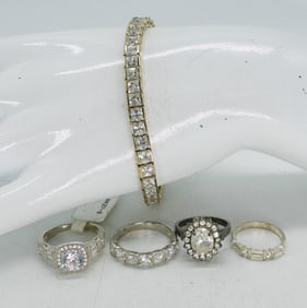 BRIDAL STYLE 925 RINGS & BRACELET