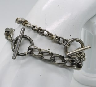 (2) CHAIN LINK FASHION 925 BRACELETS