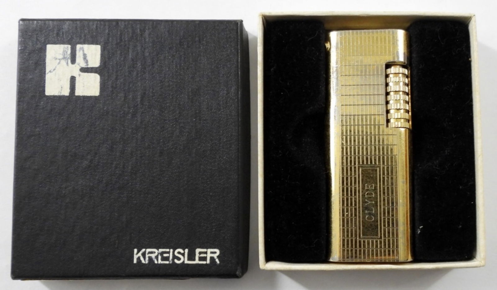 VINTAGE GOLD TONE  KREISLER BUTANE LIGHTER (1 of 3)